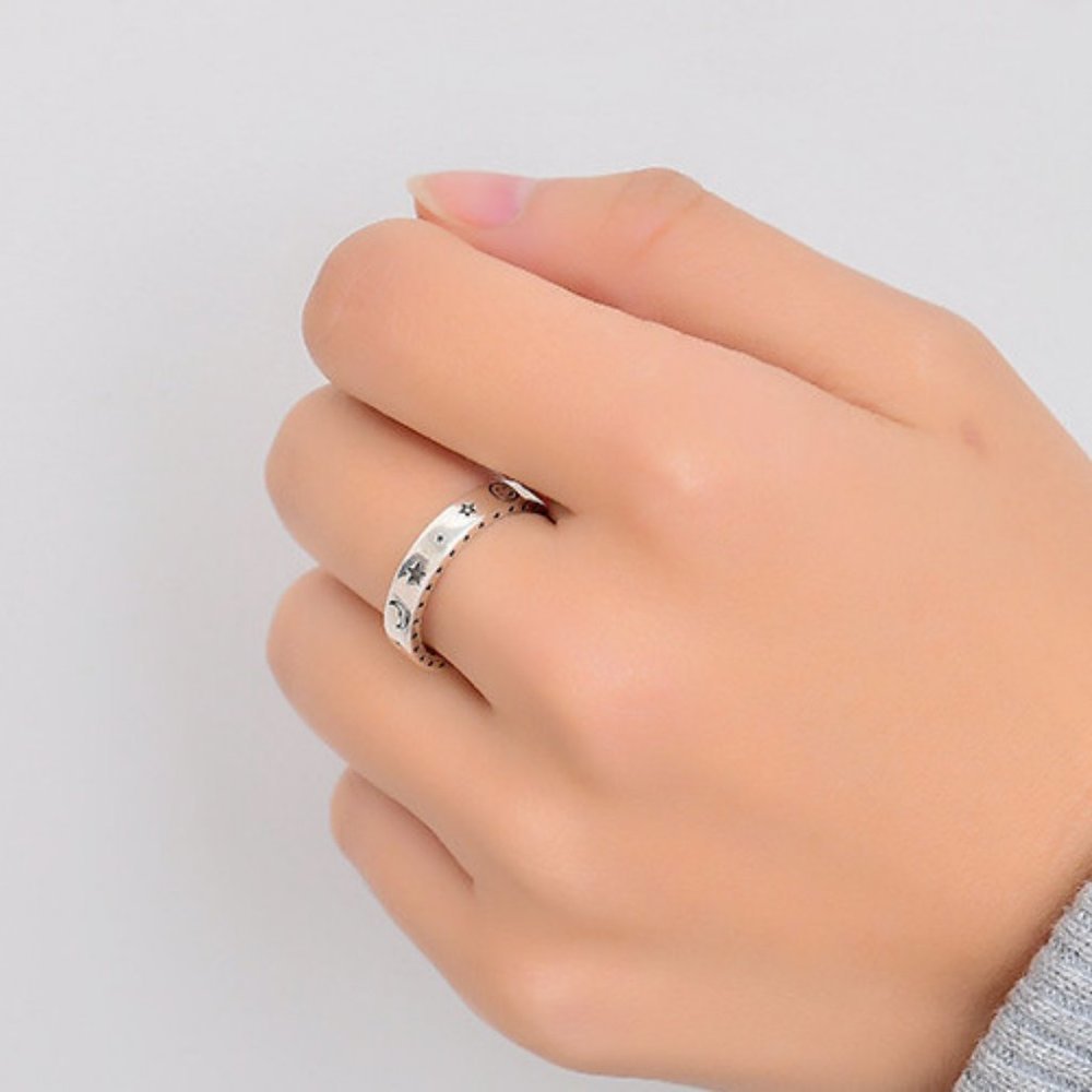 *NEW 925 Sterling Silver Vintage Adjustable Ring - Picture 6 of 7